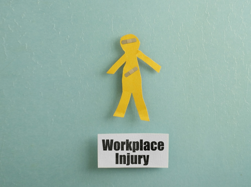 Workplace Injury worker concept